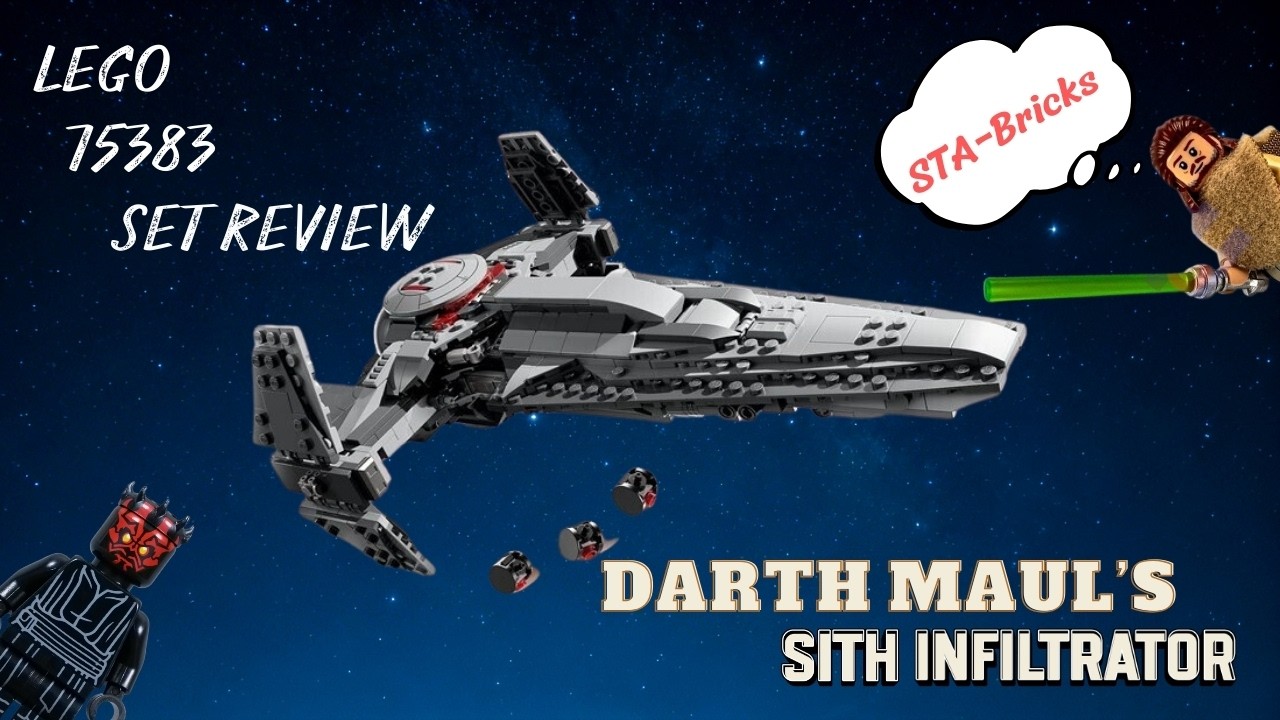 DECENT FIGURES, MID SET - LEGO Star Wars (pt.2) 75383 Darth Maul's Sith Infiltrator Set Review