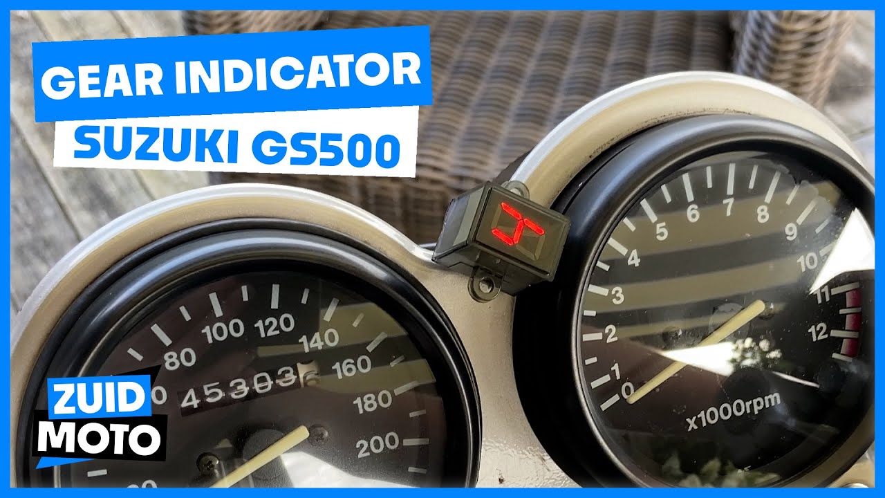 How to install a gear indicator on a Suzuki GS500