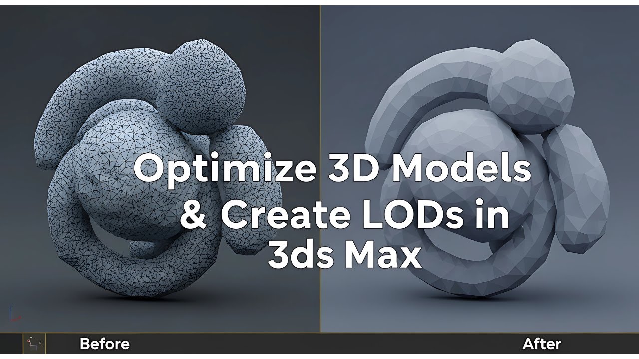 Optimize 3D Models & Create LODs in 3ds Max (Fast Tutorial!)