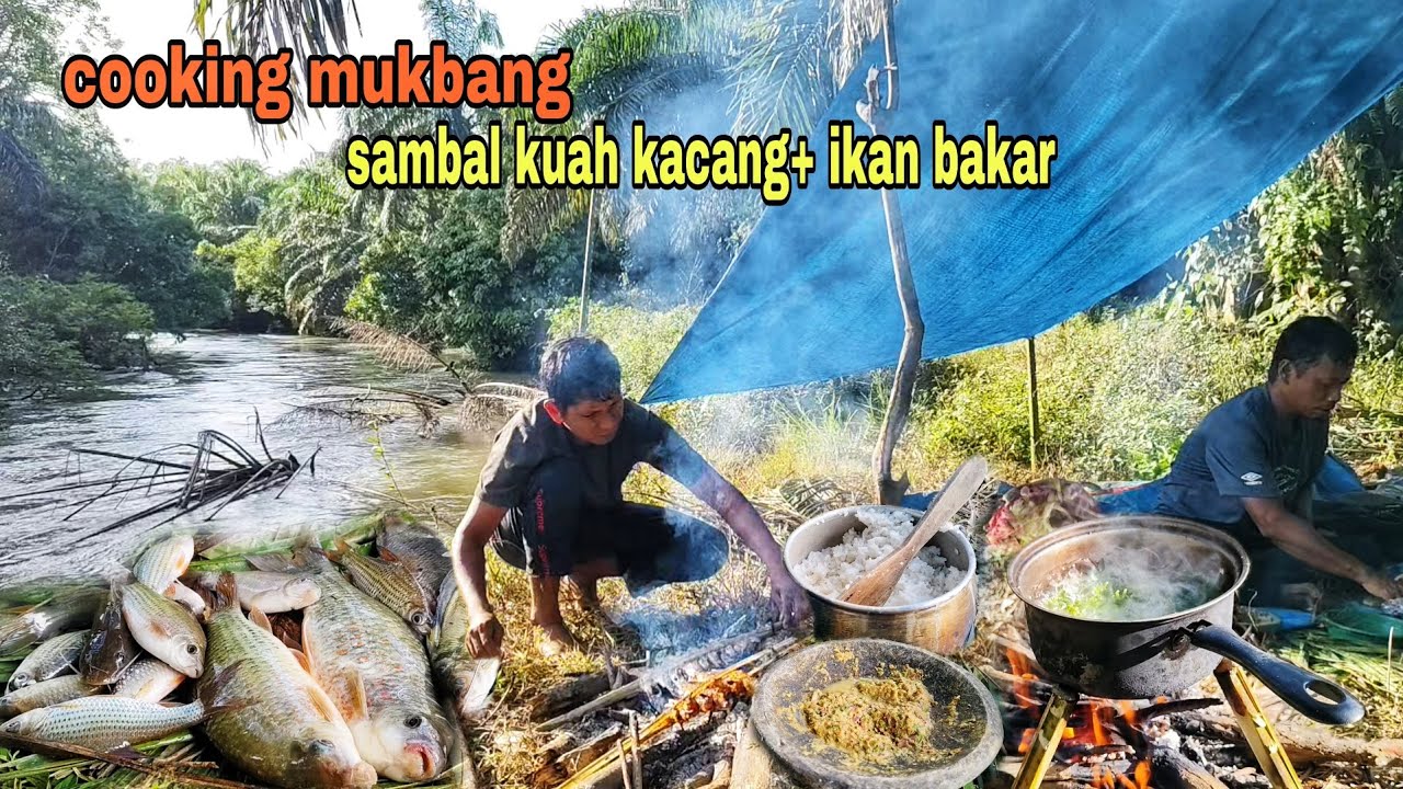 MASAK IKAN BAKAR+SAMBAL CABE RAWIT KUAH KACANG, SELERA MAKAN NAIK DUA KALI LIPAT