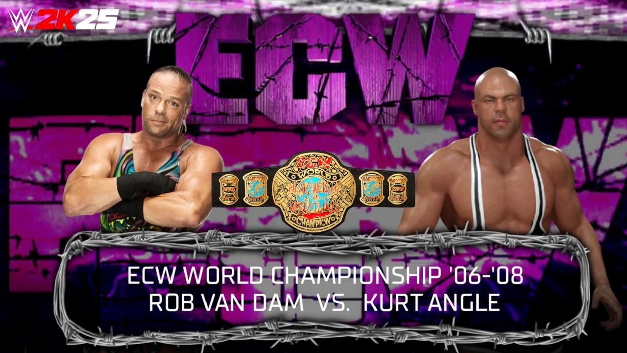 Kurt Angle vs RVD - Extreme Rules War (No Limits!) WWE2K25