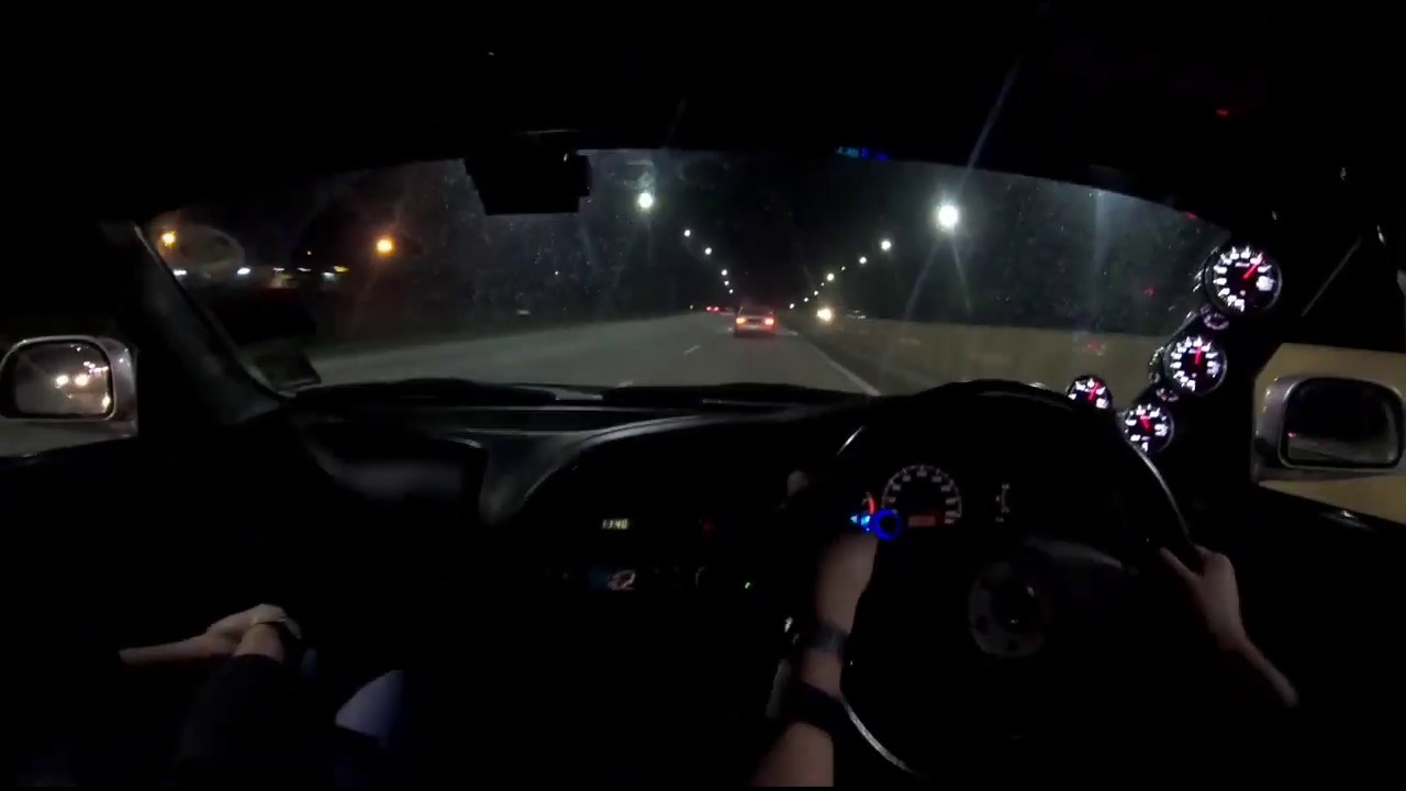 Proton waja tapau EVO 6 - Mitsubishi Lancer Evolution 6 vs Proton Waja MMC Wangan malaysian edition