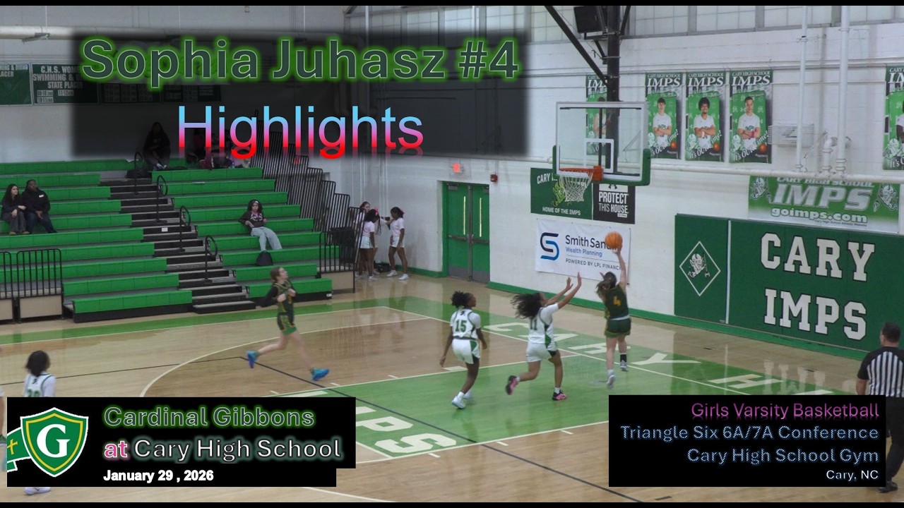 2026-01-29 - Sophia Juhasz #4 - Highlights - Cardinal Gibbons at Cary HS - Triangle Six 6A/7A