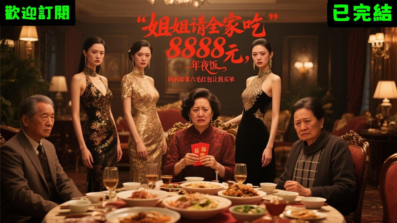 已完結爽文《姐姐請全家吃8888元年夜飯，媽媽卻拿六毛紅包讓我買單》徐昭徐歲 #小说#完結爽文#一口氣聽完#有聲書