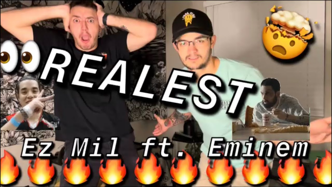 FIRST REACTIONS TO REALEST- EZ MIL FT. EMINEM - EZ MIL IS NASTY! EM IS NUTS, A WHOLE GEN Z CALLOUT☠️