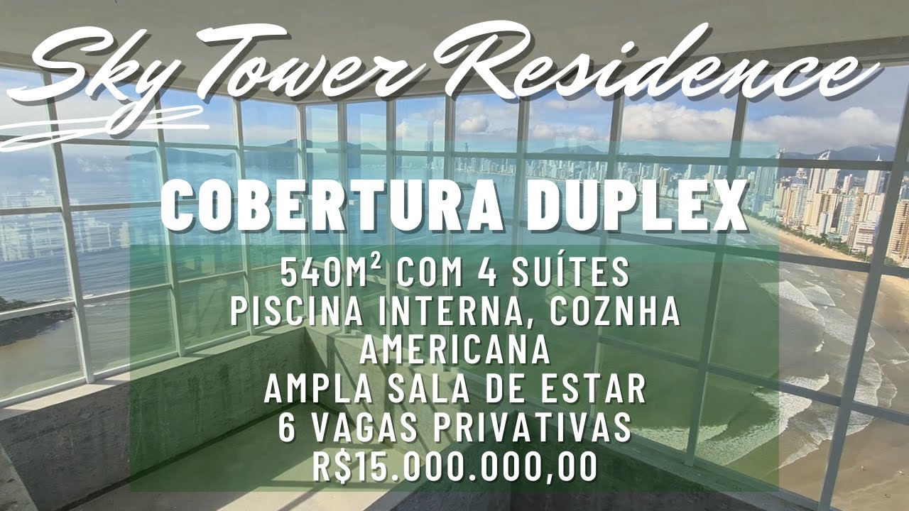 Sky Tower - FG, cobertura duplex,  piscina interna,   Big Wheel, Molhe pontal Norte VENDIDA