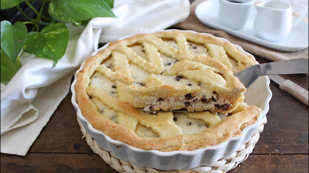 Facilissima CROSTATA CON RICOTTA E GOCCE DI CIOCCOLATO- La cucina di Rita