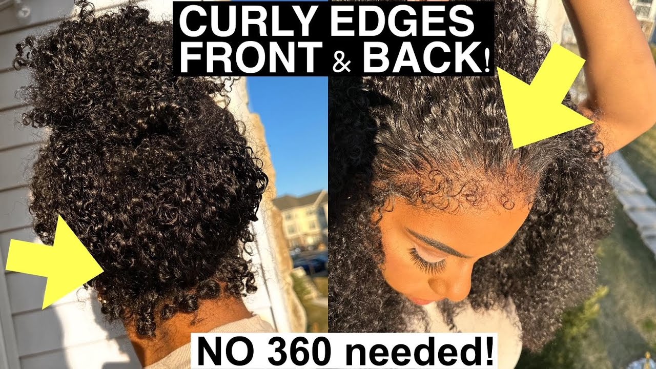 NO ONE will know this is A WIG! REALISTIC CURLY EDGES FRONT AND BACK!🔥YOU NEED THIS NATURAL LACE WIG
