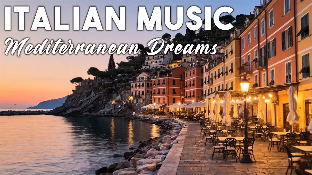 🎶 Italian Vibes & Mediterranean Music 🎶 2+ Hours Scenic Amalfi Coast & Lake Como Relaxation 4K