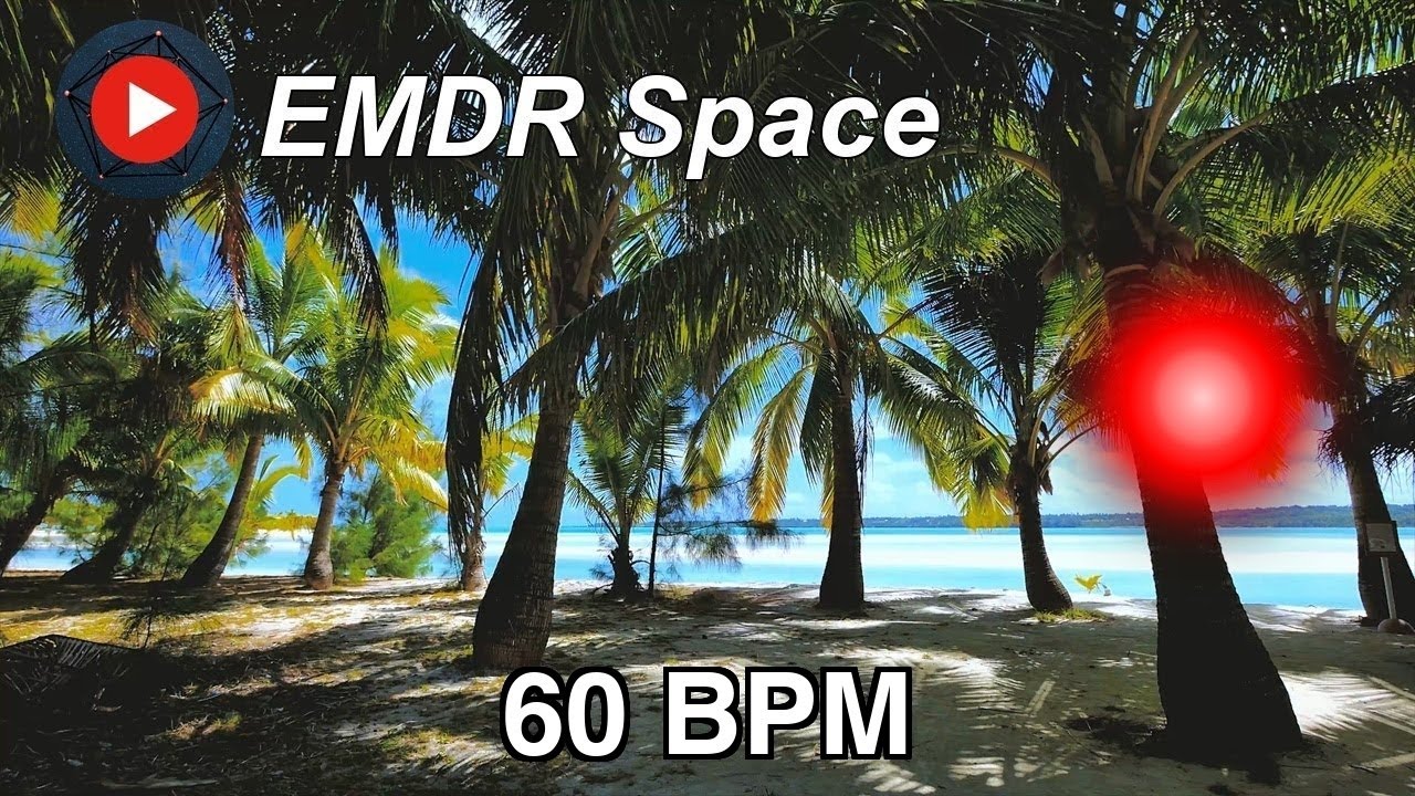 EMDR Bilateral Stimulation – 60 BPM | Tropical Beach 4K | Sounds for PTSD & Anxiety