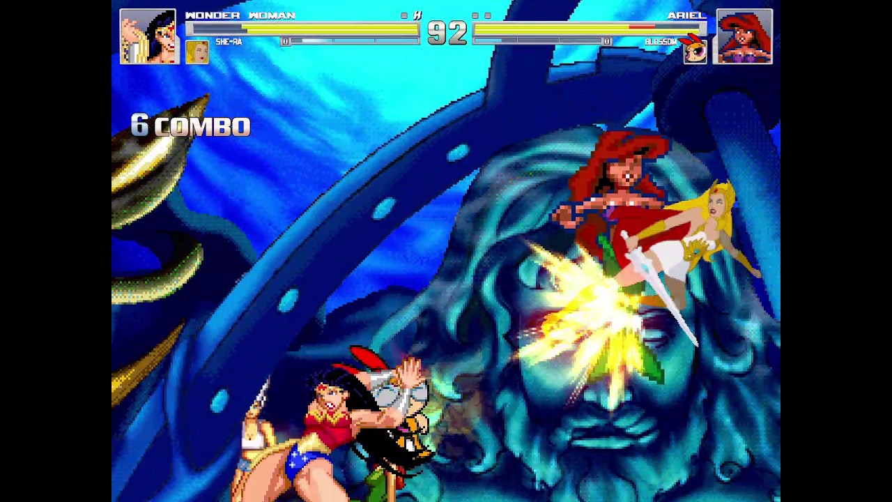 Wonder Woman & She-ra vs Ariel & DG Blossom