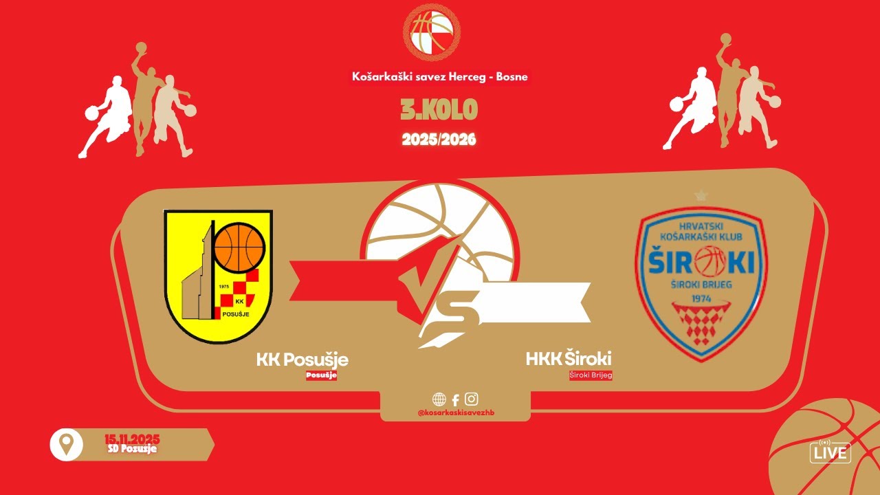 KK Posu&scaron;je vs HKK &Scaron;iroki | 3. kolo | KSHB