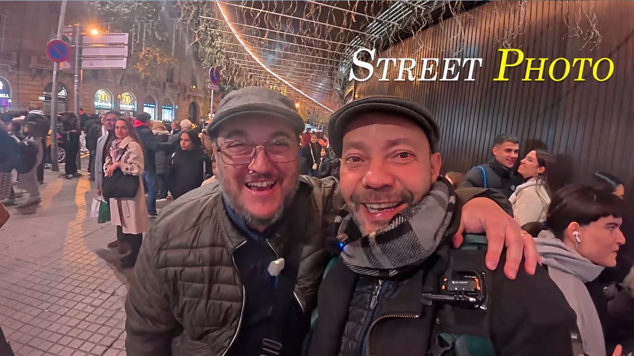 Street Photo Nocturna en Barcelona con el Gran MANU SAEZ! :)📷