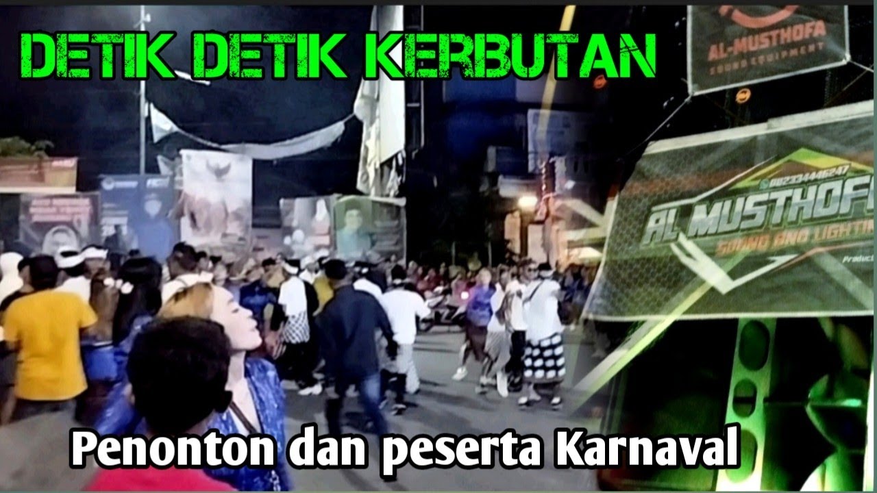 detik detik keributan Karnaval Umum Desa kasiyan Kecamatan Puger
