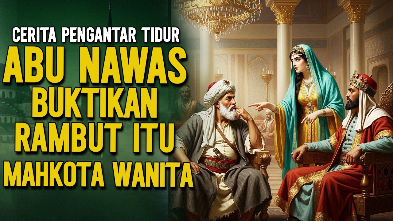 JAWABAN CERDAS ABU NAWAS RAMBUT ADALAH MAHKOTA WANITA || CERITA LUCU PENGANTAR TIDUR