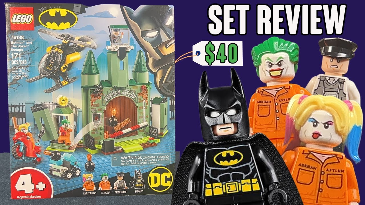 ОБЗОР: LEGO Batman ARKHAM ASYLUM «Бэтмен и Джокер: Побег» за 40 долларов 76138