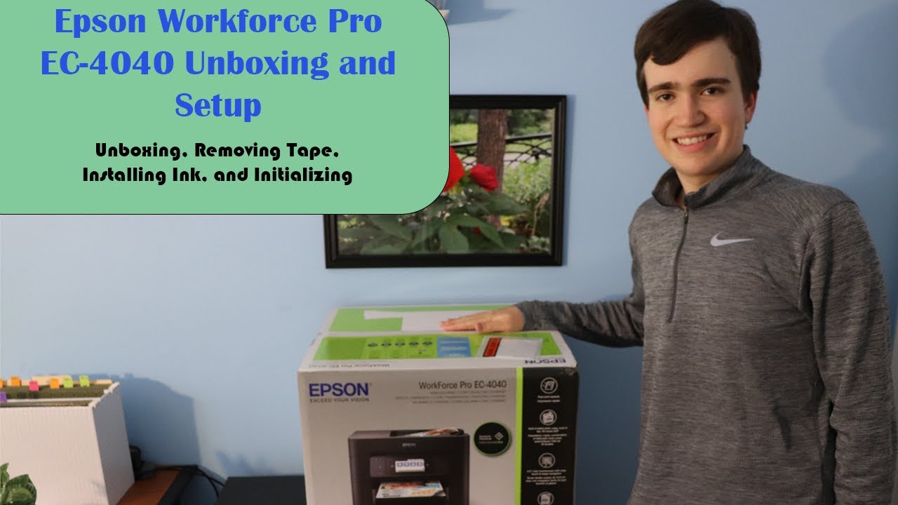Epson Workforce Pro EC-4040/WF-4740 Unboxing and Setup