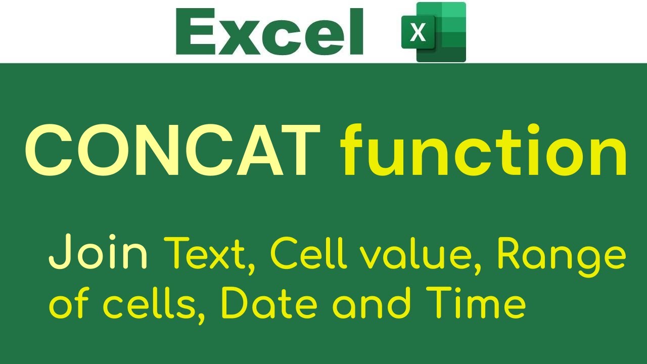 CONCAT Function of Excel