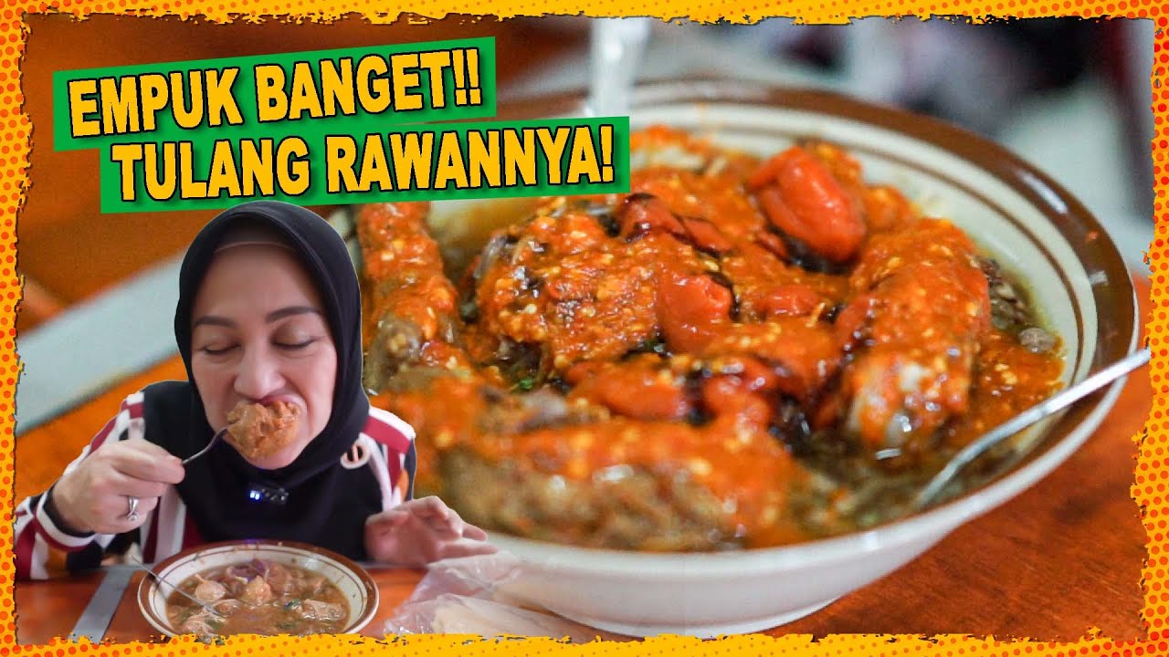 AMPE TULANG TULANGNYA EMPUK BANGET!! MANTAP!! BAKSO TULANG RENO2!!