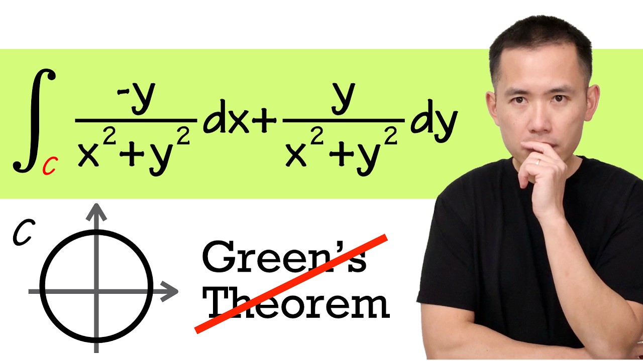 Line integral over a closed curve, BUT Green’s Theorem won’t work!