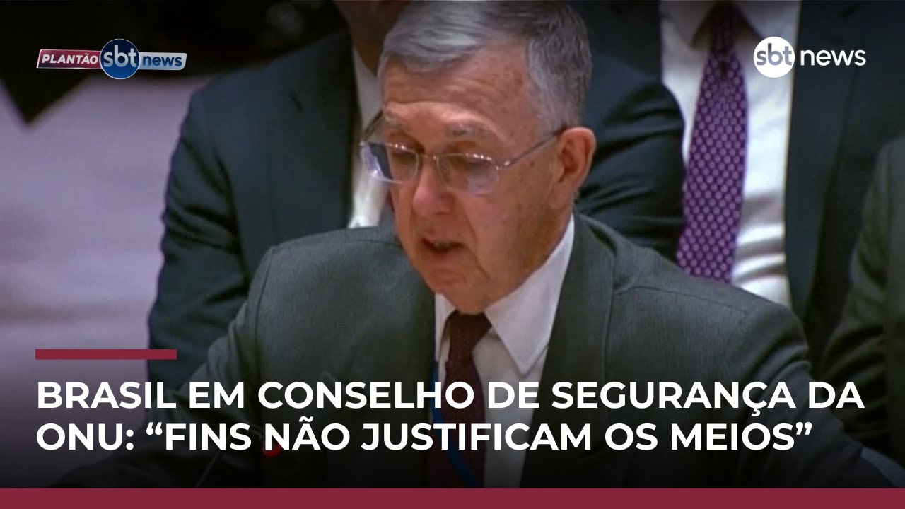 Embaixador do Brasil discursa em reuni&atilde;o de urg&ecirc;ncia do Conselho da ONU | #CentraldeNot&iacute;cias