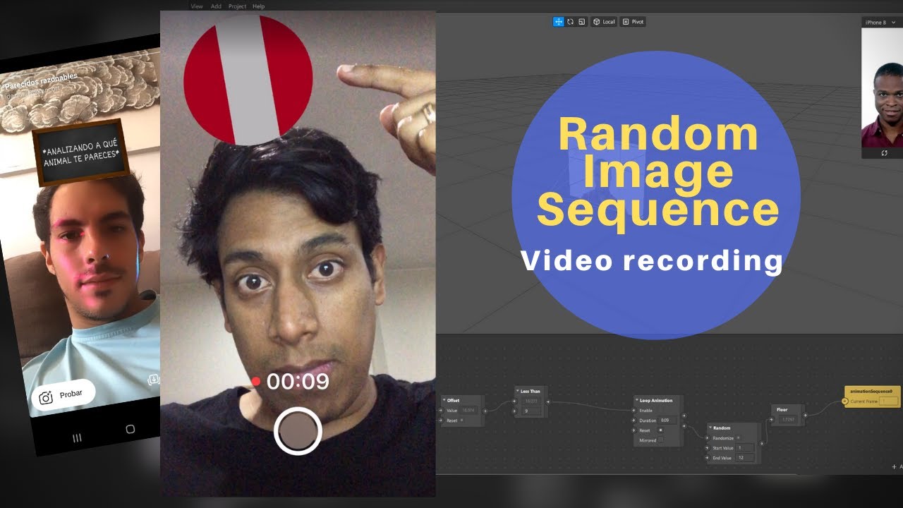 Spark AR - Random Image Sequence | Filter Parecidos Razonables