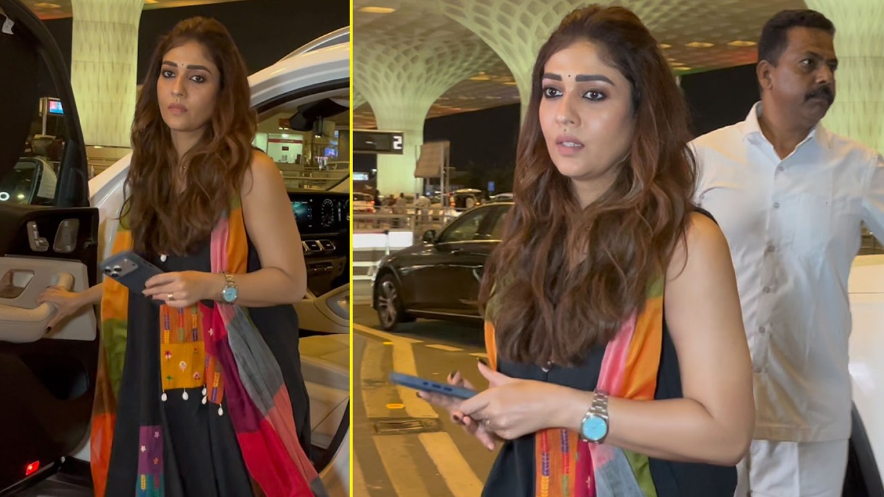 Actress Nayanthara Spotted @ Mumbai Airport