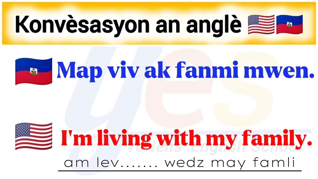 Yon Bèl Konvèsasyon An Anglè 🇭🇹🇺🇸 | A nice English Conversation|