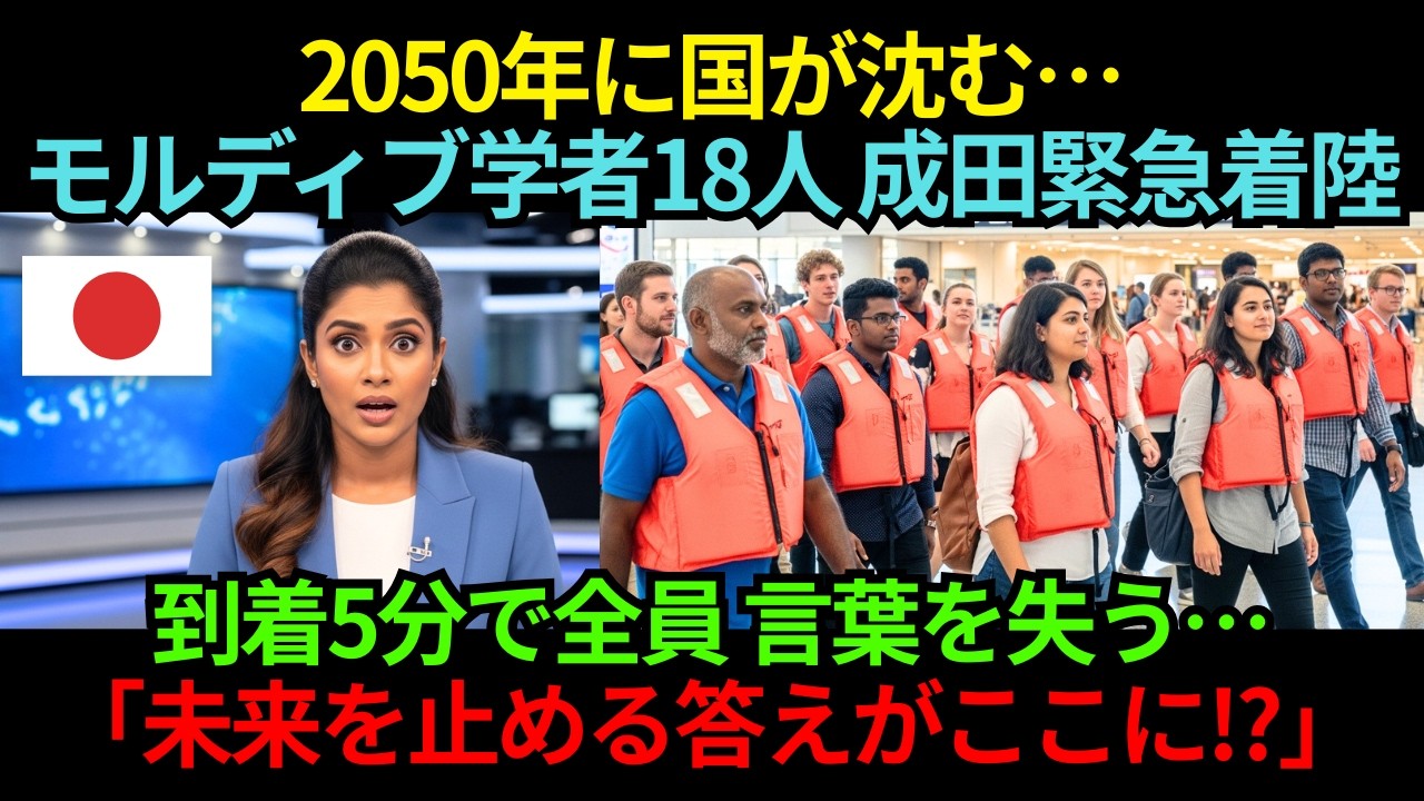 2050年に国が沈む…モルディブ海洋学者18人が台風で成田緊急着陸、到着5分で絶望が希望に変わった理由【海外の反応】