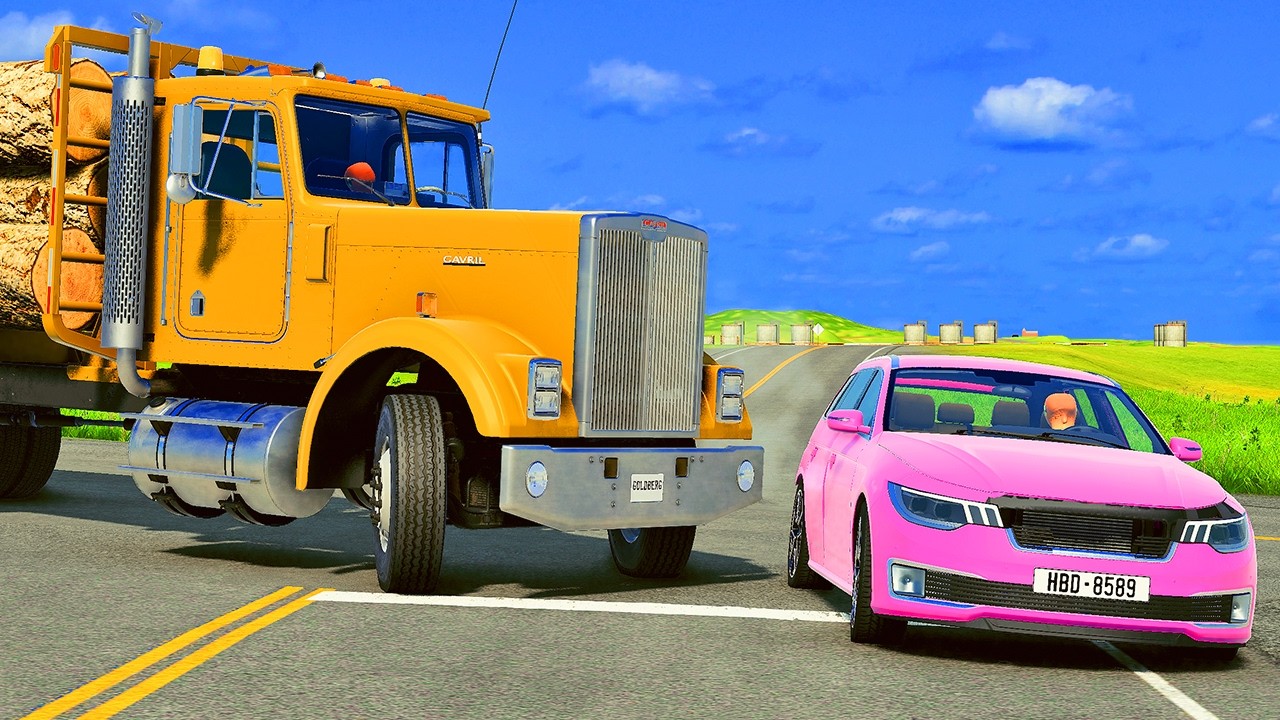 Realistic Freeway Crashes #02 [BeamNG.Drive] | Zom Drive