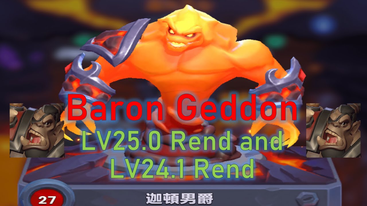 Warcraft Rumble - Baron Geddon with Rend and Rend Part2 - Molten Core - 8.5.0