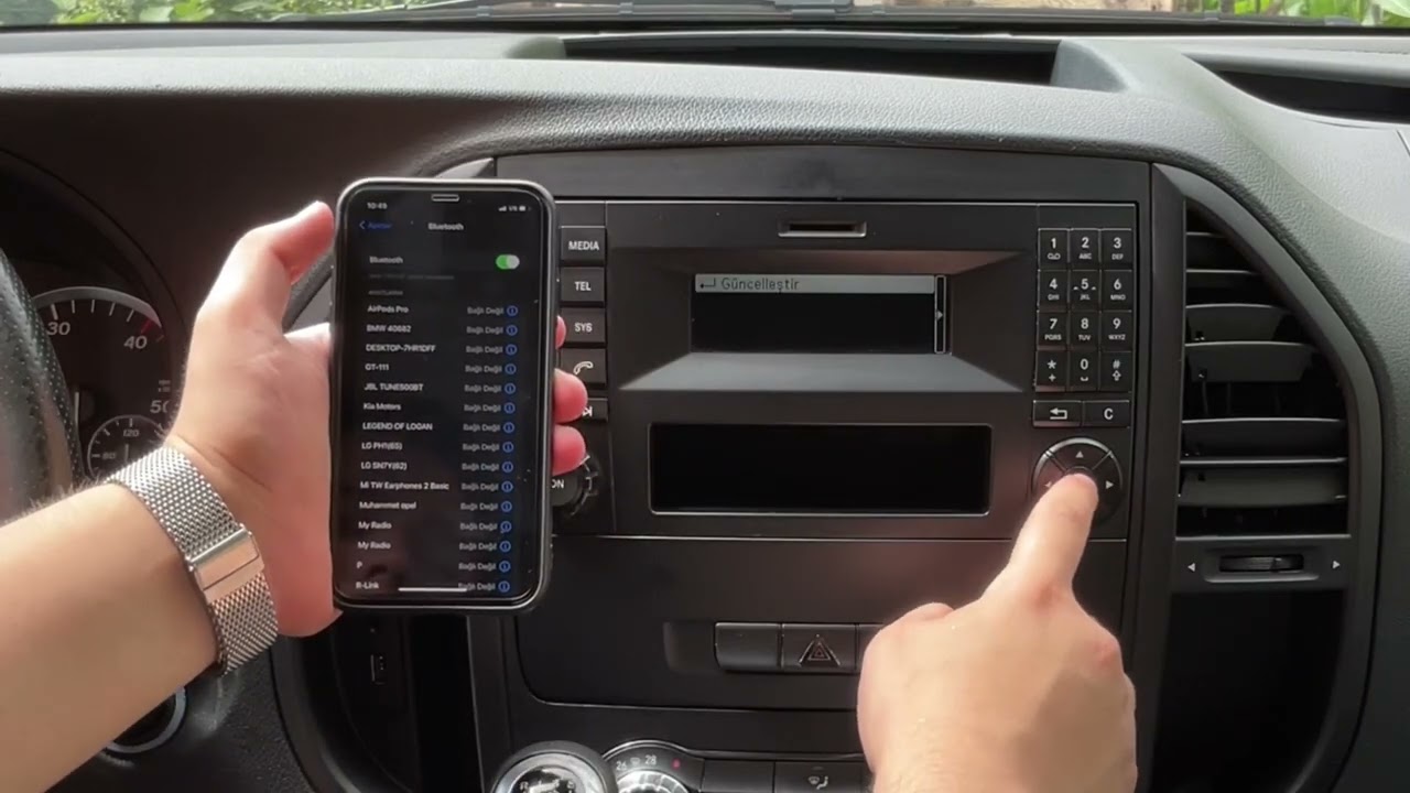 Mercedes Vito Bluetooth Bağlantı | Mercedes Media Bluetooth Eşleştirme | 111 CDI