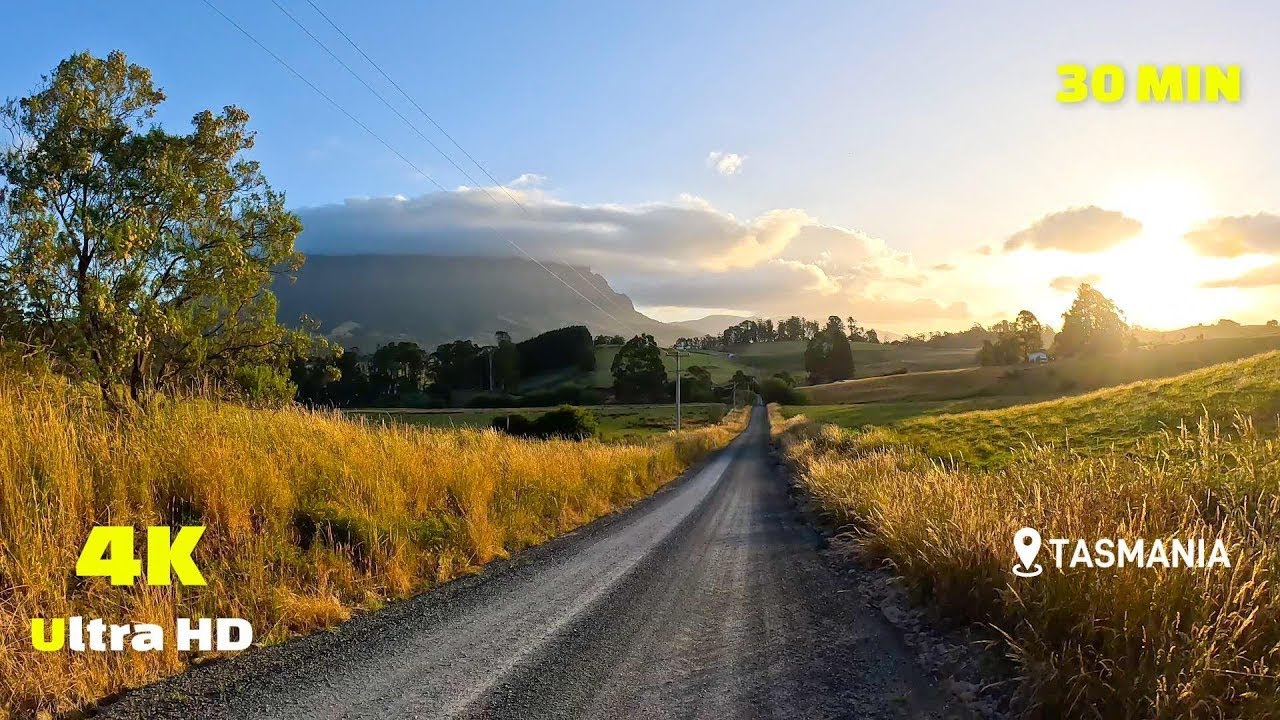 Virtual Run - Run Treadmill 4K - Sheffield - Virtual Running Video - Scenery Tasmania