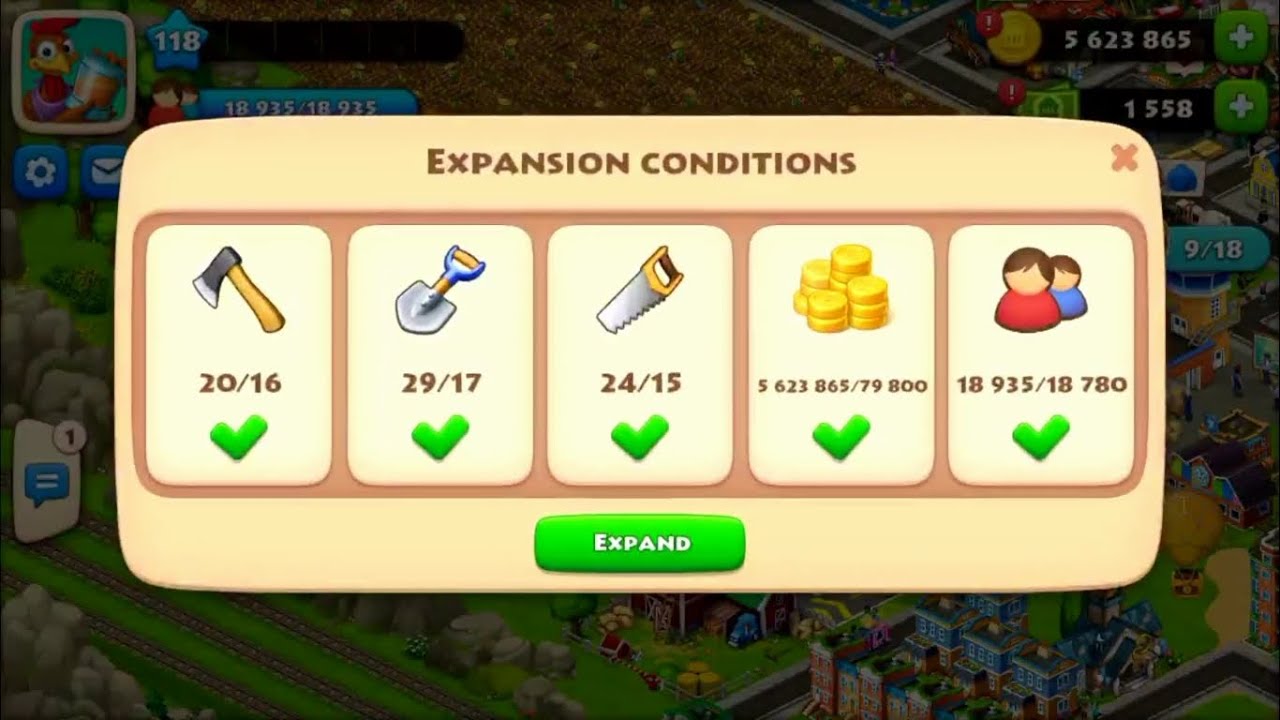 TOWNSHIP LEVEL 118 GAMEPLAY # 1