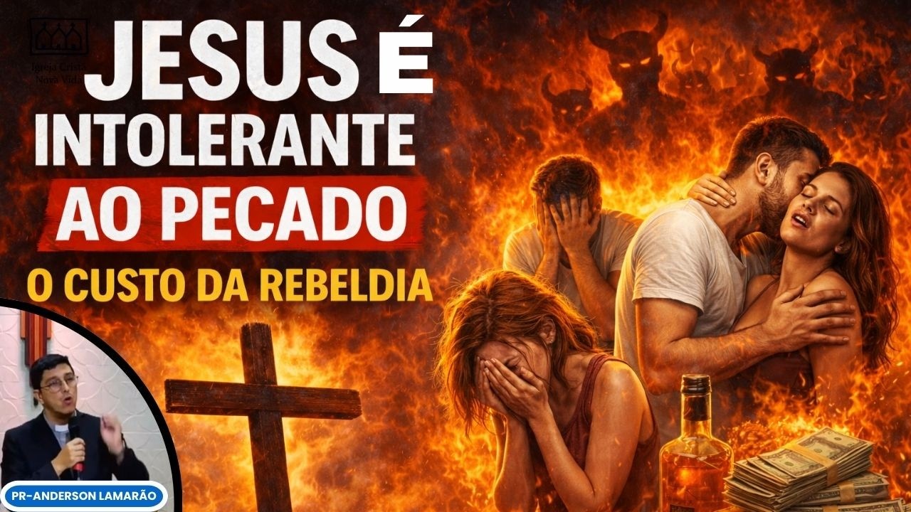 JESUS É INTOLERANTE AO PECADO - PR- ANDERSON LAMARÃO