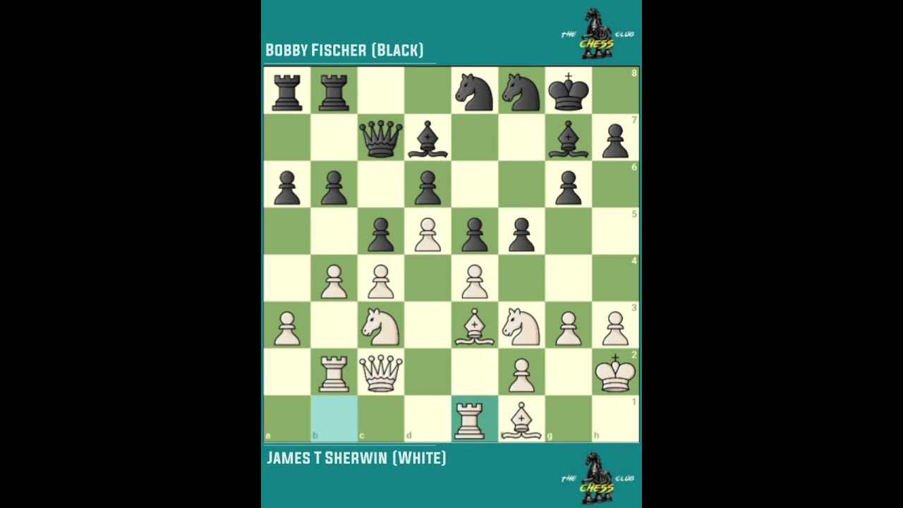 James T Sherwin vs Bobby Fischer ◉ USA Chees Championship ‖ New York → USA (1966)
