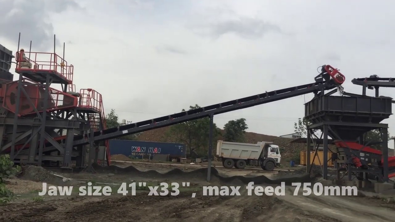 Sandvik 300 TPH Modular Stone crushing & screening plant for 0-30mm aggregate & M-sand