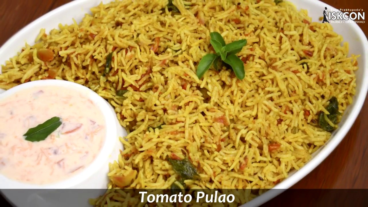 Tomato Pulao l Sattvic Recipes