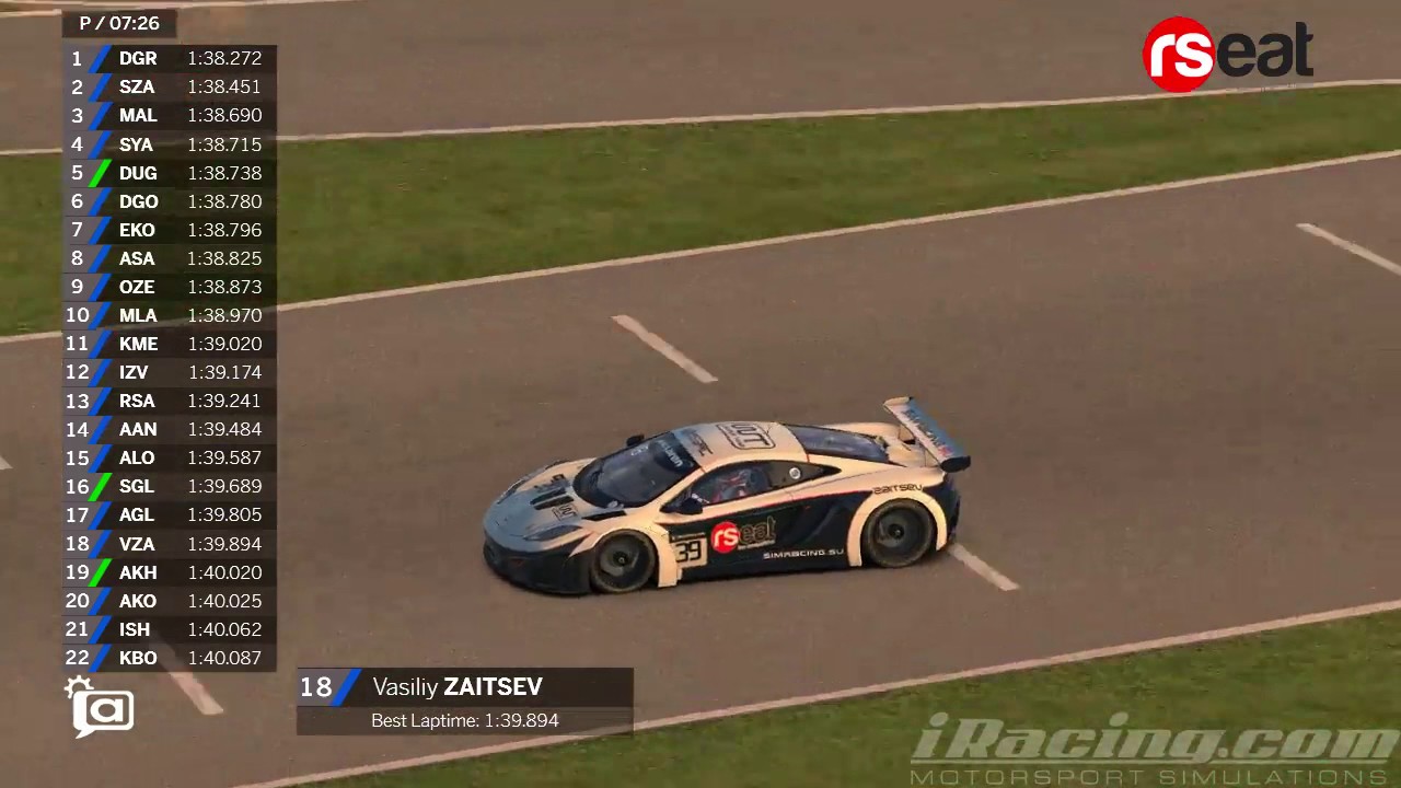 ORSRL RSeat GT3 Challenge 2016 - Silverstone