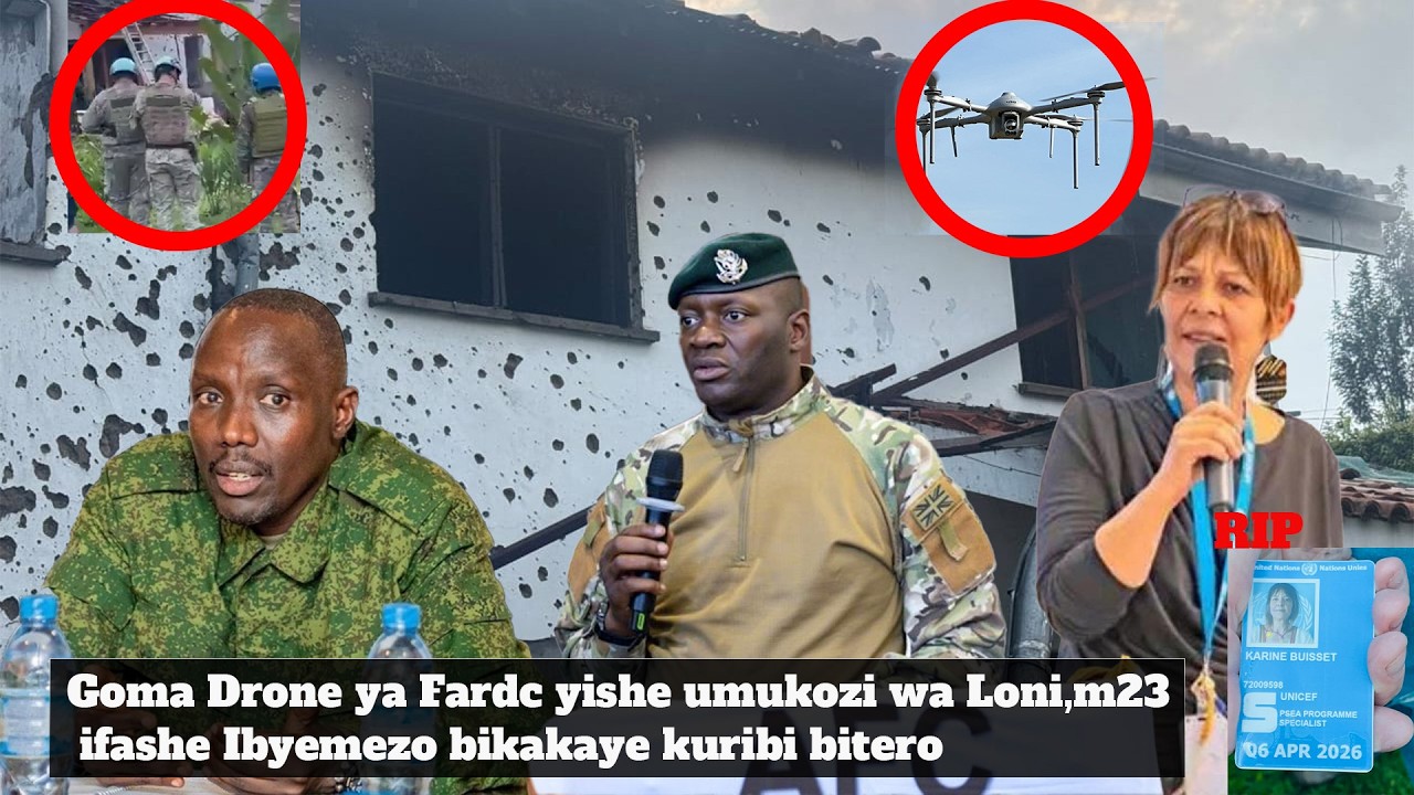 🔴Goma: Drone ya FARDC yishe umukozi wa Loni,m23 ifashe Ibyemezo bikakaye kuribi bitero