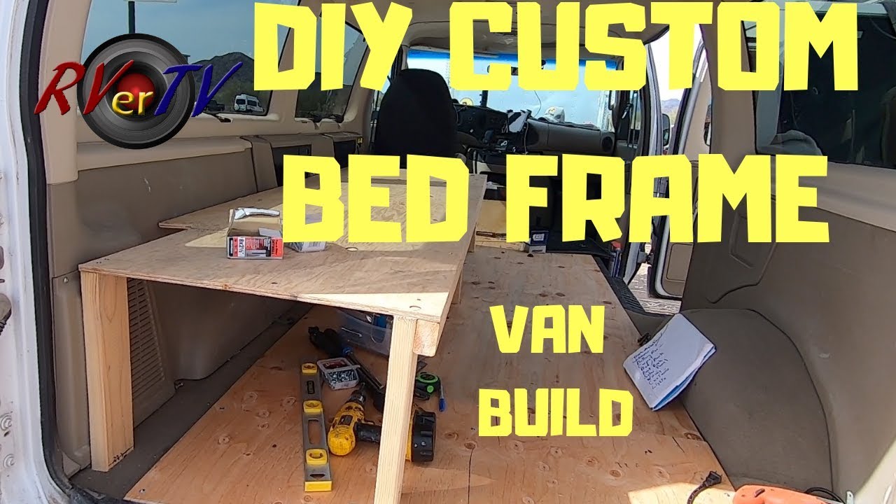 DIY CUSTOM BED FRAME For VAN BUILD