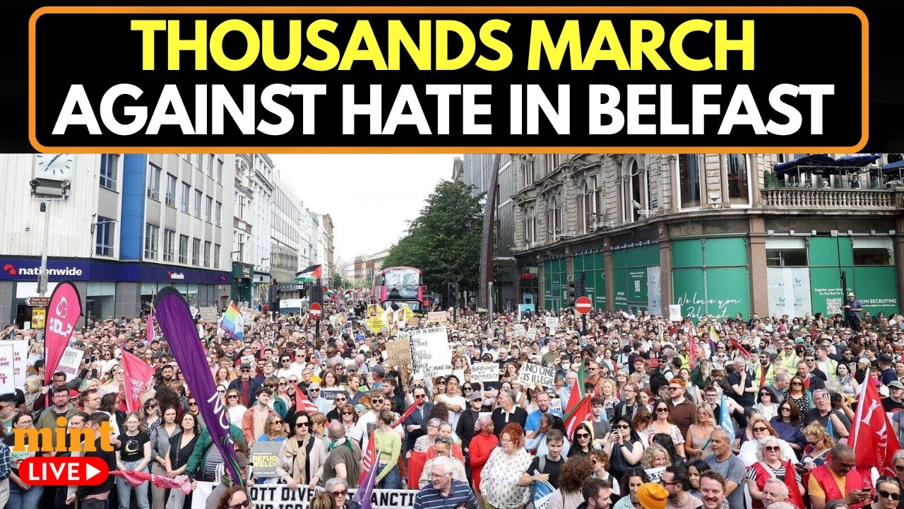 LIVE | Thousands Gather in Belfast for Anti-Racism Rally After Days of Anti-Immigration Violence