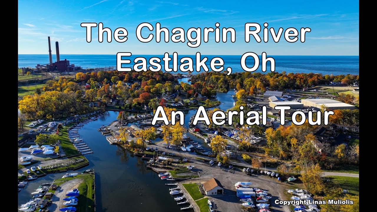 Exploring The Beauty Of Chagrin River In Eastlake, Ohio From Above! River - Emorie