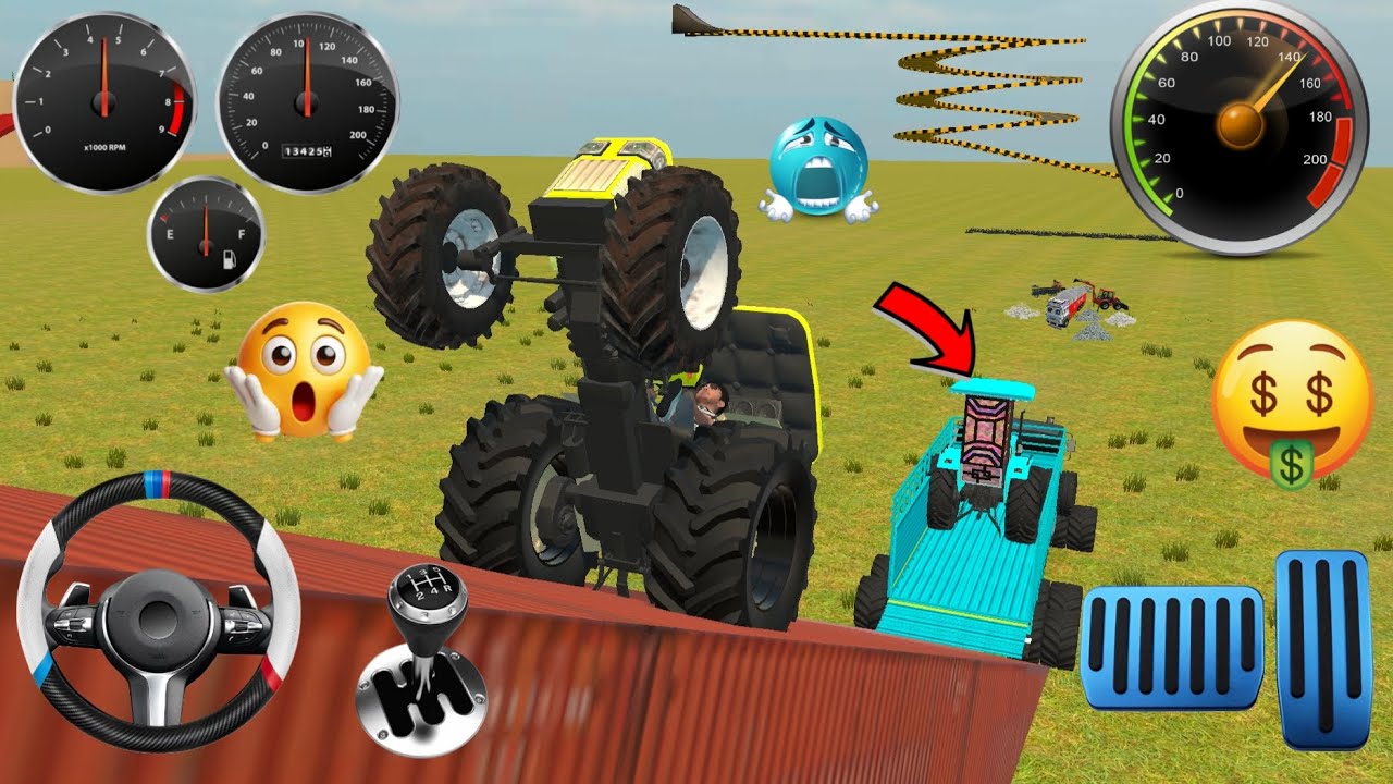 Driving Truck loading 😎 || Foord 3600🥶 And || Swaraaj 744 new✅ loading #indianvechilesimulator3d 