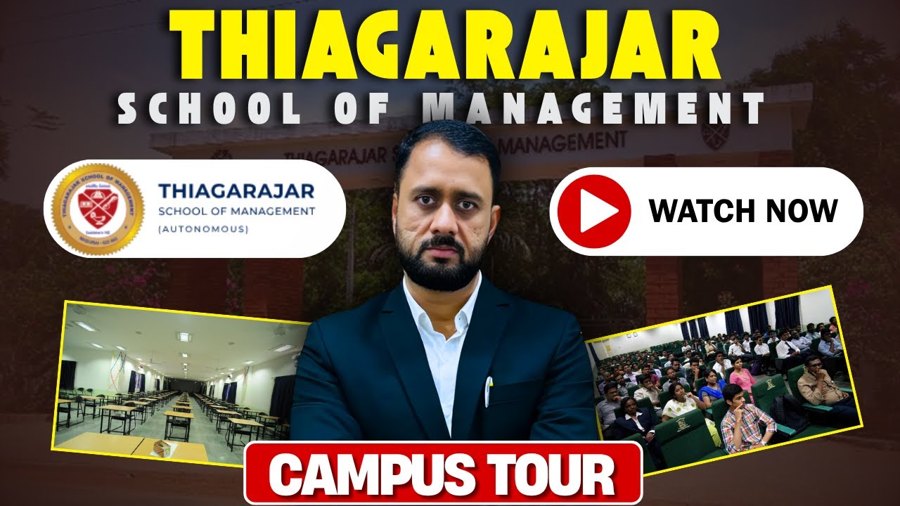 Inside TSM Madurai 🔍 | Thiagarajar School of Management Campus Tour