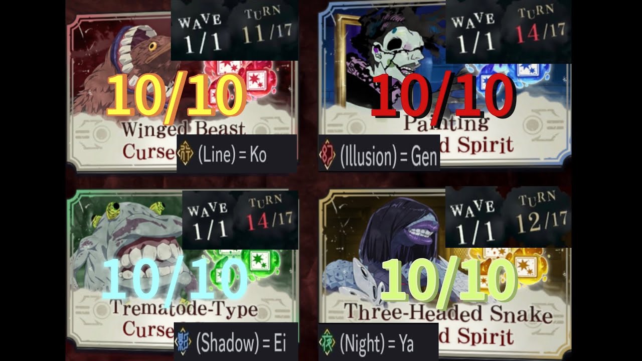 Fast Sweep Bosses cleared at 10/10 !! Jujutsu Kaisen Phantom Parade !