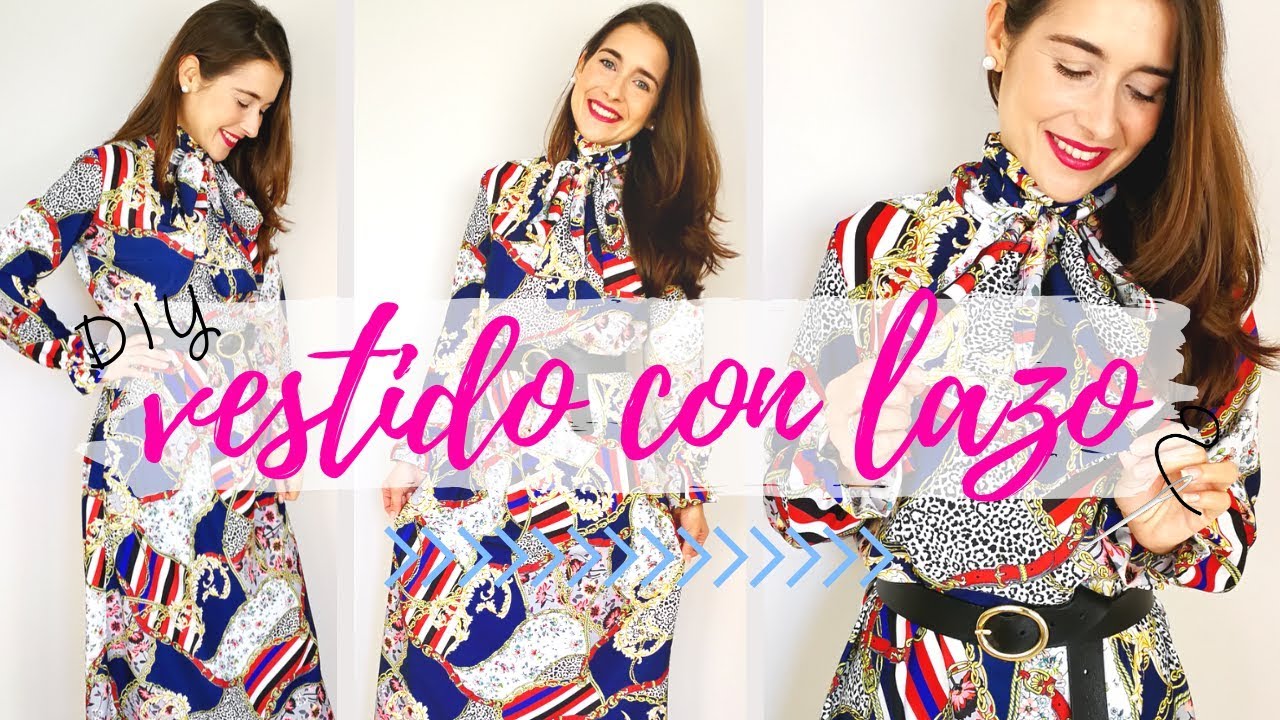 Cómo hacer un VESTIDO CON LAZO sin patrones o moldes - Especial Navidad