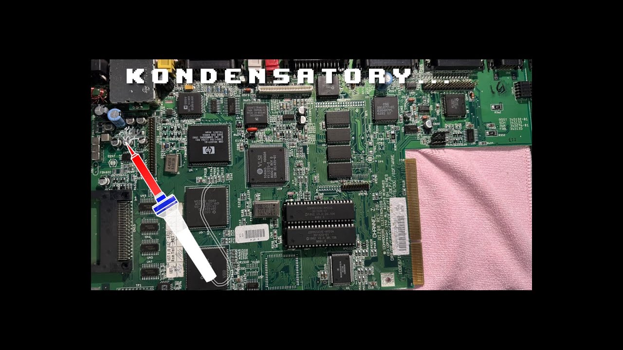 Amiga 1200 - wymiana kondensatorów i przygoda po...
