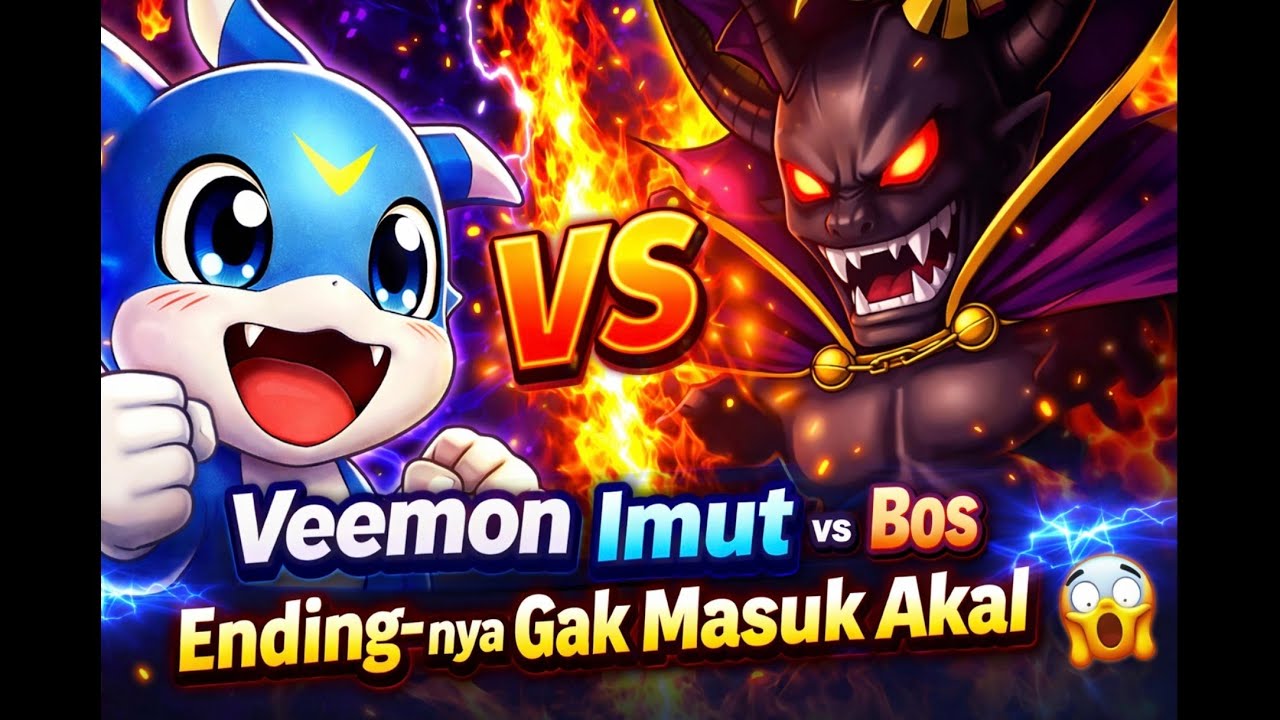 “Veemon Imut vs Bos Sadis – Ending-nya Gak Masuk Akal 😱”