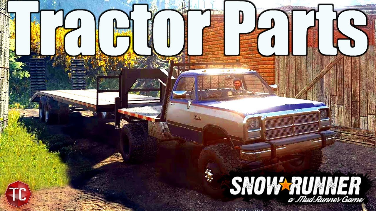 SnowRunner: Saving A BROKEN TRACTOR! 1st Gen Cummins FLAT BED w/ GOOSENECK